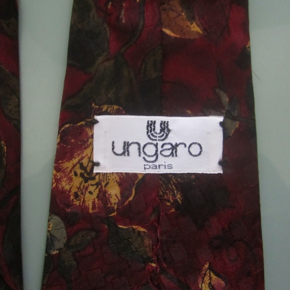 Ungaro Men's Silk Tie - Picture 5 of 5